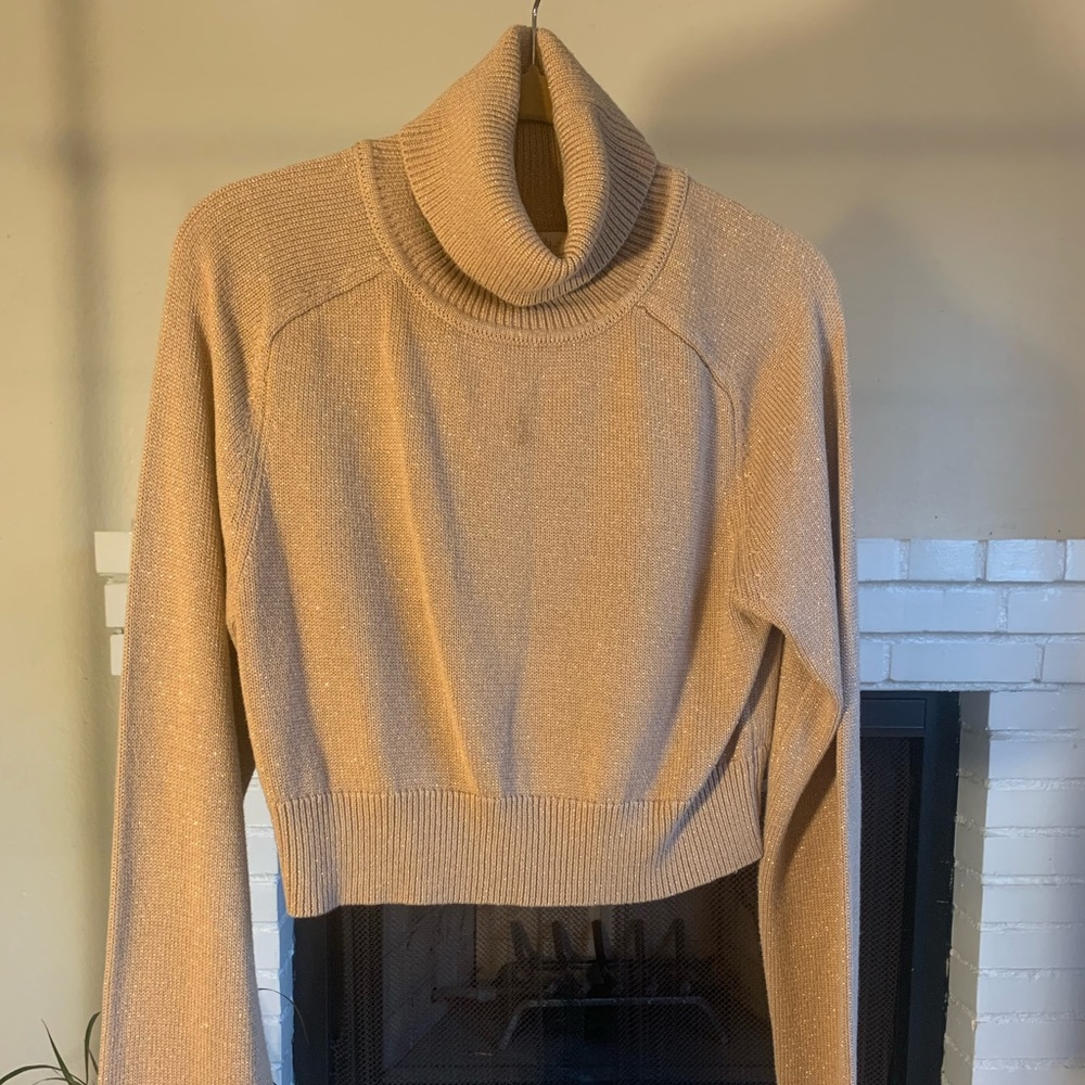 (Camila Coelho) Cropped Turtleneck Sweater